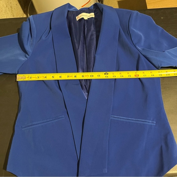 G by Giuliana Rancic Women's Royal Blue Blazer Size M Open Front - Picture 8 of 12